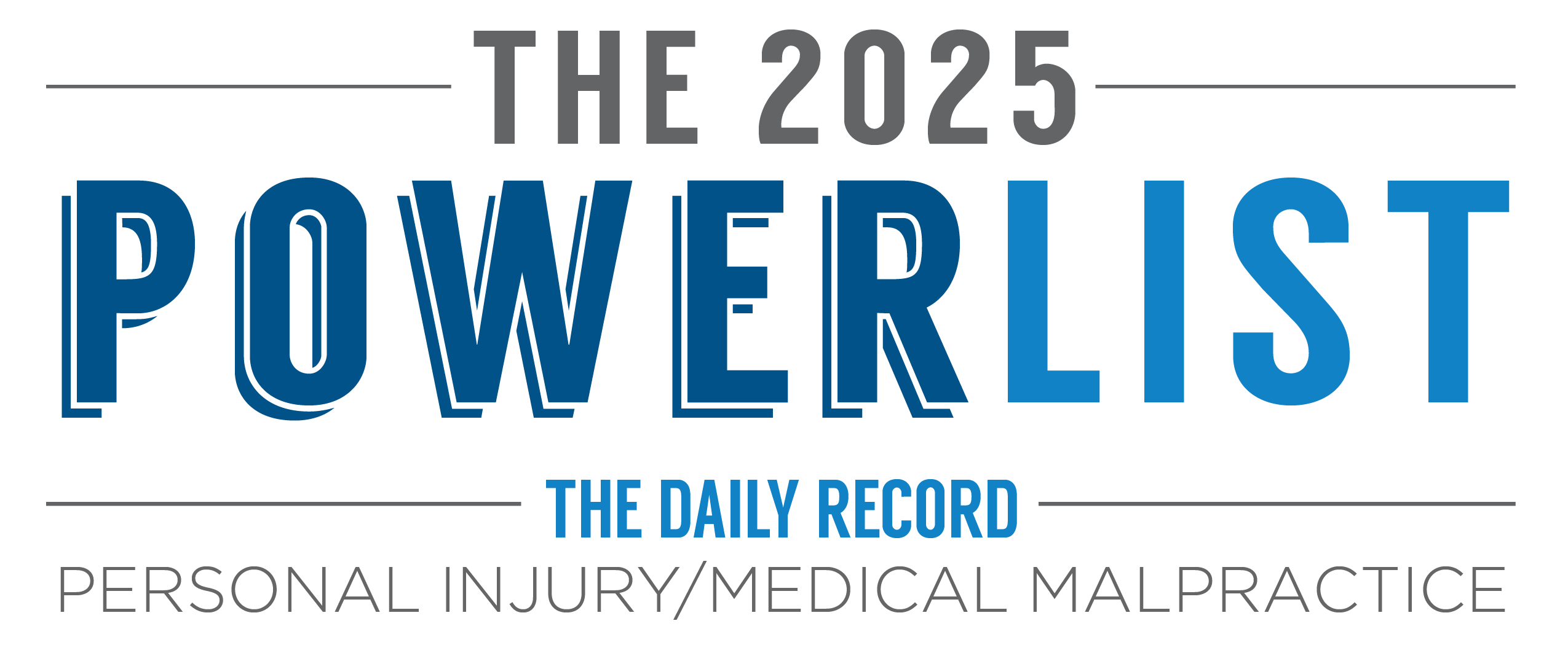 TDR PowerList Personal Injury/Medical Malpractice 2025